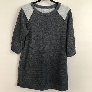 Pea In The Pod Grey 2 Tone Pullover 3/4 Sleeve M